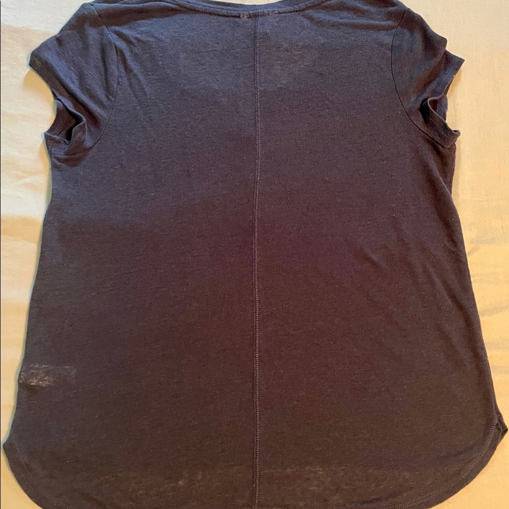 Universal Thread, Navy, Half Button Light T-Shirt - image 2